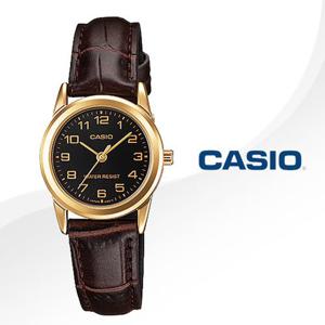 카시오(CASIO)여성시계(LTP-V001GL-1B/가죽 밴드)