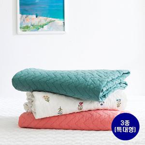 (특대형/3종)앱10%할인/24년 국내 최신생산 100%  60수 아사 순면 피그먼트 특대형 이불 겸 패드