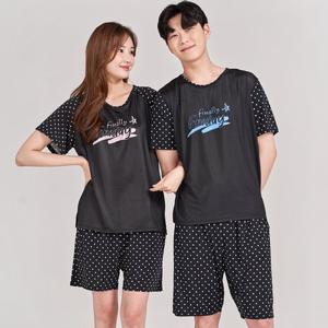 이라인 파이널 아이스 원포인트세트 냉감 반팔잠옷 [파자마/커플잠옷]