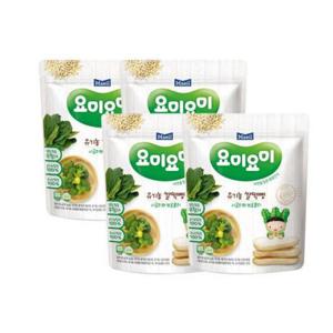 [요미요미]유기농 쌀떡뻥 시금치와브로콜리 30G 4봉