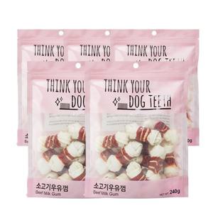 마이또 띵크 딩고 우유껌 5개세트/오리딩고껌 치킨딩고껌 소고기딩고껌 연어딩고껌