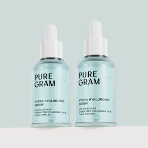 퓨어그램 저분자 히알루론산 세럼 50ml + 50ml 수분충전 100시간 속건조 해결
