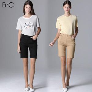 [이엔씨][EnC] 알리 슬림 베이직 5부 팬츠