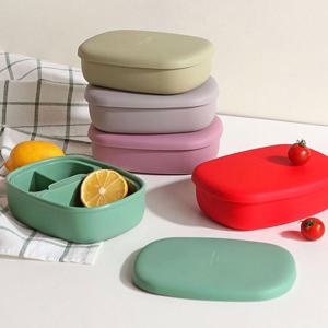 국내생산 실리콘 도시락통 반찬통 전자레인지 용기 밀폐용기 5color