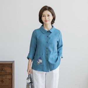 엄마옷 마담4060 여름블라우스 블라우스수텐카라-QBL2506029-