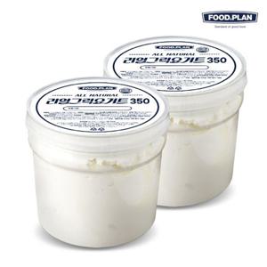 [푸드앤플랜] 리얼 그릭요거트(플레인) 350g 2개