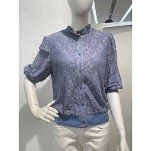 갤러리아_안지크(24S/S 70할인)여름프릴셔츠 레이스블라우스(AI2BL5230)