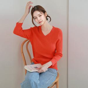 [최초가 89,900원][르포엠]보웬 V넥 스카시 골지 니트 4종세트