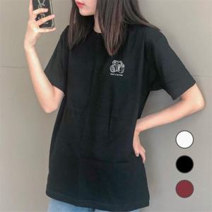 [험블][험블] 여성반팔 롱 여름 면 티셔츠 (9685203)