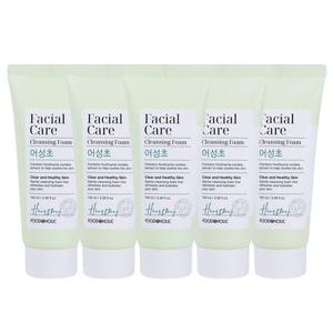 (5개)푸드어홀릭 페이셜 케어 클렌징폼 어성초 100ml /약알칼리성 진정 클렌저