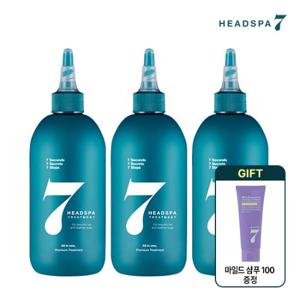 헤드스파7 파란눈 블랙 헤어팩 300mlx3 + 마일드샴푸 100g 증정