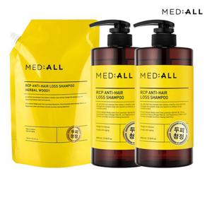 메디올 두피청정 샴푸 800ml 2개+리필1600ml 1개