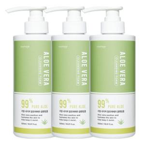 코스메이트 네이처 알로에베라 클렌징폼 500ml 3개