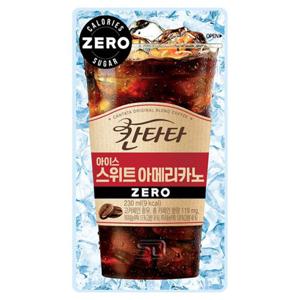 칸타타 스위트 아메리카노 제로 230ml x 50팩 파우치음료 아이스