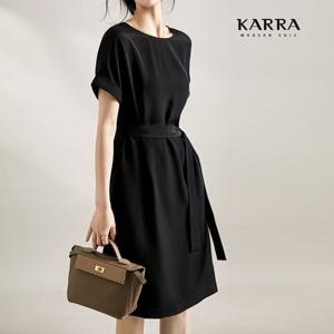 KARRA 롤업슬리브원피스+벨트SET_A0213M
