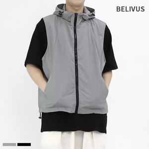 [빌리버스]빌리버스 남자 조끼 BTO014 후드 집업 베스트 레이어드룩