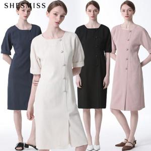 [쉬즈미스][쉬즈미스(SHESMISS)] 이크 버튼다운 원피스 (택가격 368000원)
