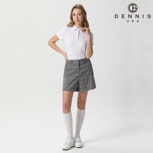 [데니스골프][DENNIS] 25SS신상 여성)페어웨이 체크 쇼츠 팬츠_NAQMLPS363