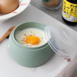 실리콘 미니 계란 찜기 전자렌지 달걀 삶기 반숙 용기