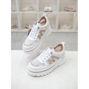 [코디엘루]메쉬 소가죽 여성 여름 스니커즈 운동화 6cm CDMD500729