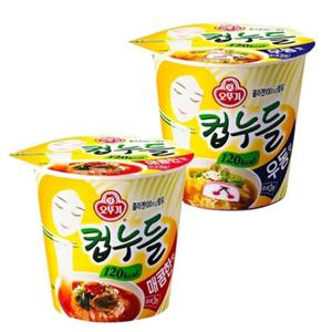[오뚜기] 컵누들 6입 x 2개/매콤한맛/우동맛