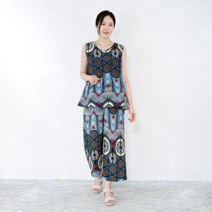 [모슬린]엄마옷 나시 통바지 인견 상하세트 ST205242 마담/미시옷/중년여성의류/빅사이즈/50대/60대여성..