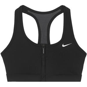[정품] 나이키 W 스우시 프런트 지퍼 드라이 핏 패드 스포츠 브라 (FN2732-010)