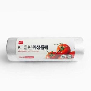 클린 위생 롤팩 500매 대형 1P 식품보관 비닐 봉투