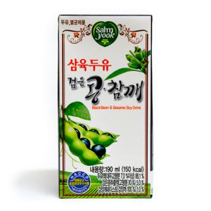 [삼육두유] 검은콩참깨두유 190ml x 96팩