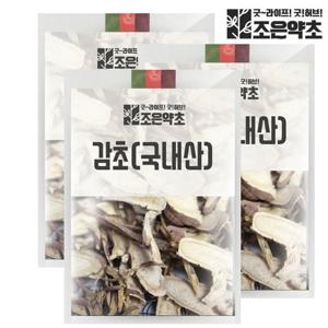 [조은약초] 국내산 감초 150g x 3봉 (총 450g)