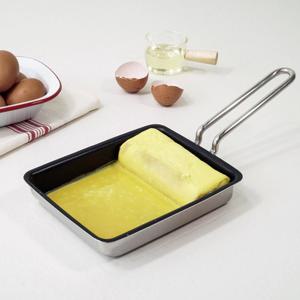 한일스텐레스 프리미엄 통3중 코팅 사각 계란말이팬 18cm