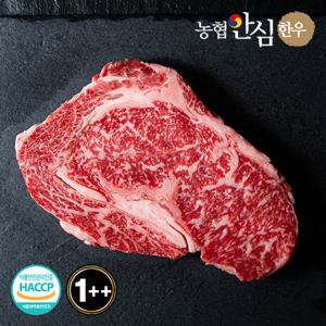 농협안심한우 1++등급 한우 등심 300g / 근내지방도 7이상