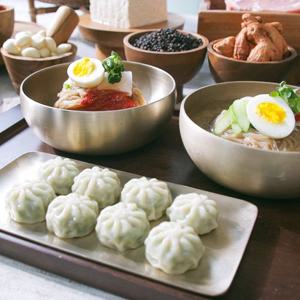 교동설악 메밀냉면 만두세트 20인분 물냉면 비빔냉면 사리 고기만두