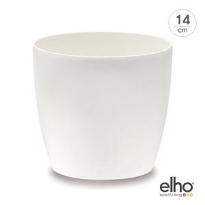 [엘호 elho] 브뤼셀 다이아몬드 라운드 분갈이겸용 화분(14cm)
