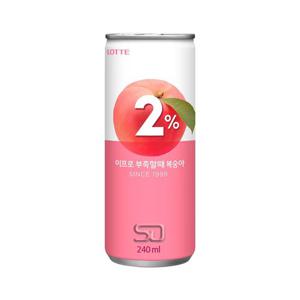 2%이프로 부족할때 복숭아 과즙음료 240ml x 30캔