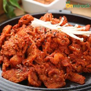 온미락 국내산 매콤 빨간 제육볶음 250g 5팩 개별포장 특제양념 제육 안주 대명사