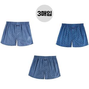 [트라이]트라이 남성 그물팬티 주머니트렁크 음낭 분리 망 기능성 사각 팬티 3매입 세트