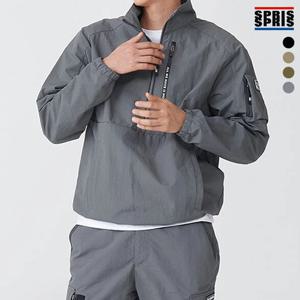 스프리스 남성 방수 지퍼 아노락 점퍼