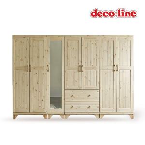 데코라인 코넬 수 2800 전신거울 원목 옷장 DFM044