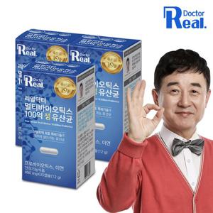 리얼닥터 멀티바이오틱스 100억 생유산균 400mgX30캡슐 3개 (3개월분)