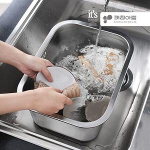 키친아트 스텐 사각 싱크대 설거지통 설겆이통 다용도 설거지볼