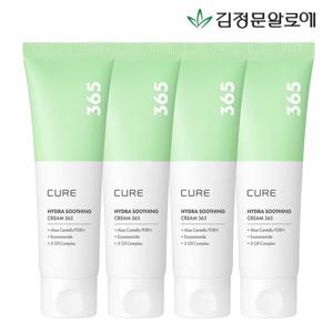 [2025신제품][김정문알로에] 큐어 알로에 시카 PDRN 하이드라 수딩크림 365 80ml 4개