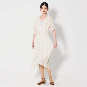 [머스트비][머스트비(MUSTBE)] 쉬폰 프린트 원피스 (택가격 87000원)