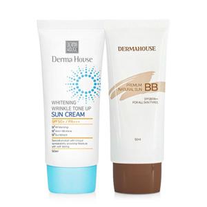 미백 링클 톤업 썬크림+내츄럴 비비크림/SPF50+PA+++/잡티커버