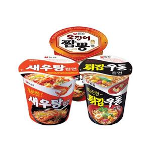[농심] 새우탕컵 소컵 30개입/튀김우동/오징어짬뽕