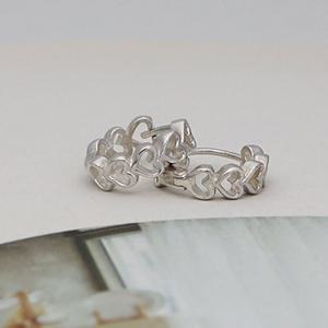 [메리그린] 925 SILVER 실버 러브앤럽 링 귀걸이