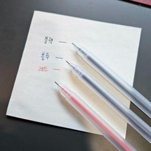 다꾸 3컬러 젤 볼펜 메모 필기