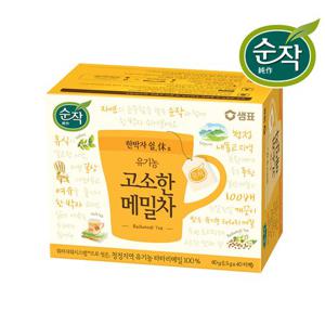 순작 유기농 고소한 메밀차 40T X 2박스