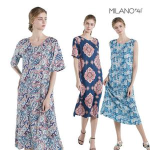 Milano#41 인견 100% 브라탑 원피스 3종 (라운지웨어)