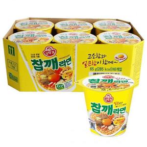 [JHQQR17R_52EK]오뚜기 참깨라면 소컵 65gx6컵x2박스